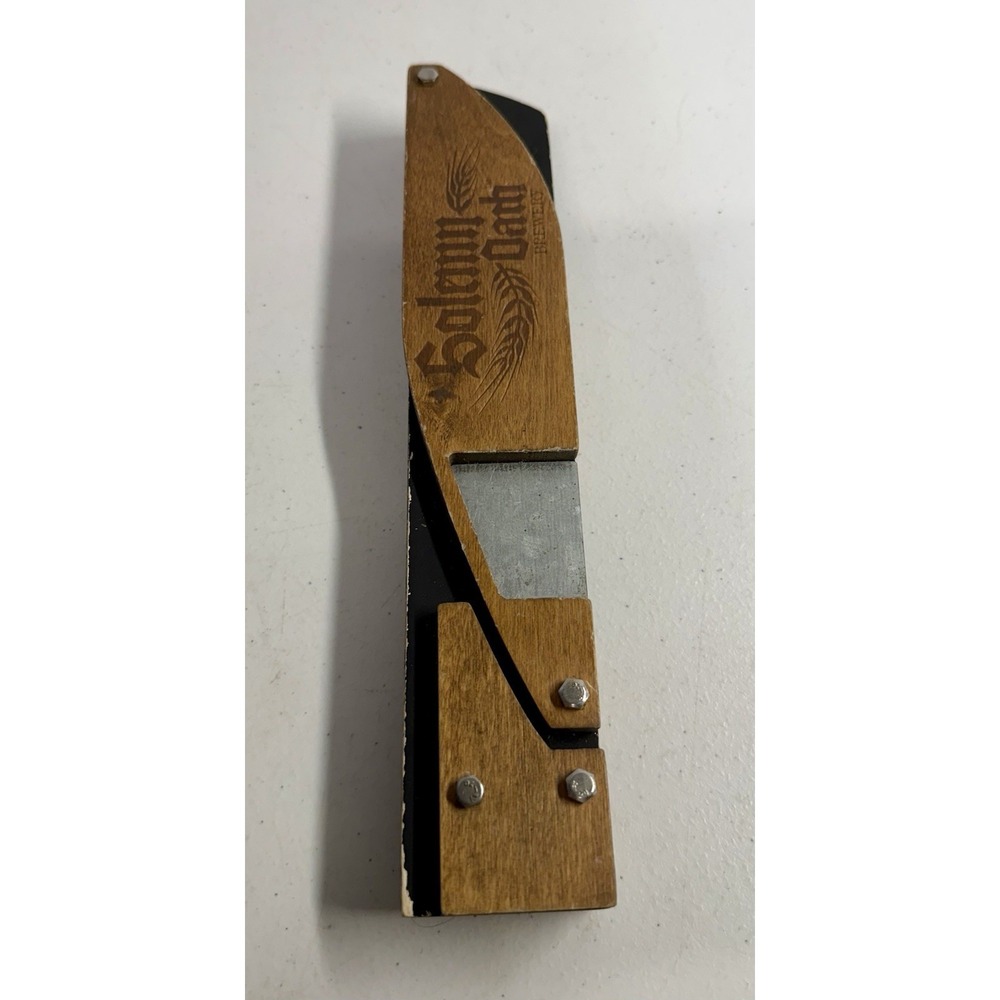 Solemn Oath Brewery Wooden Beer Tap Handle 11" Wood keg